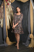OWO THE LABEL Floral Print Knee Length Party Look Floral Print Dress (OTL-DRS1054)